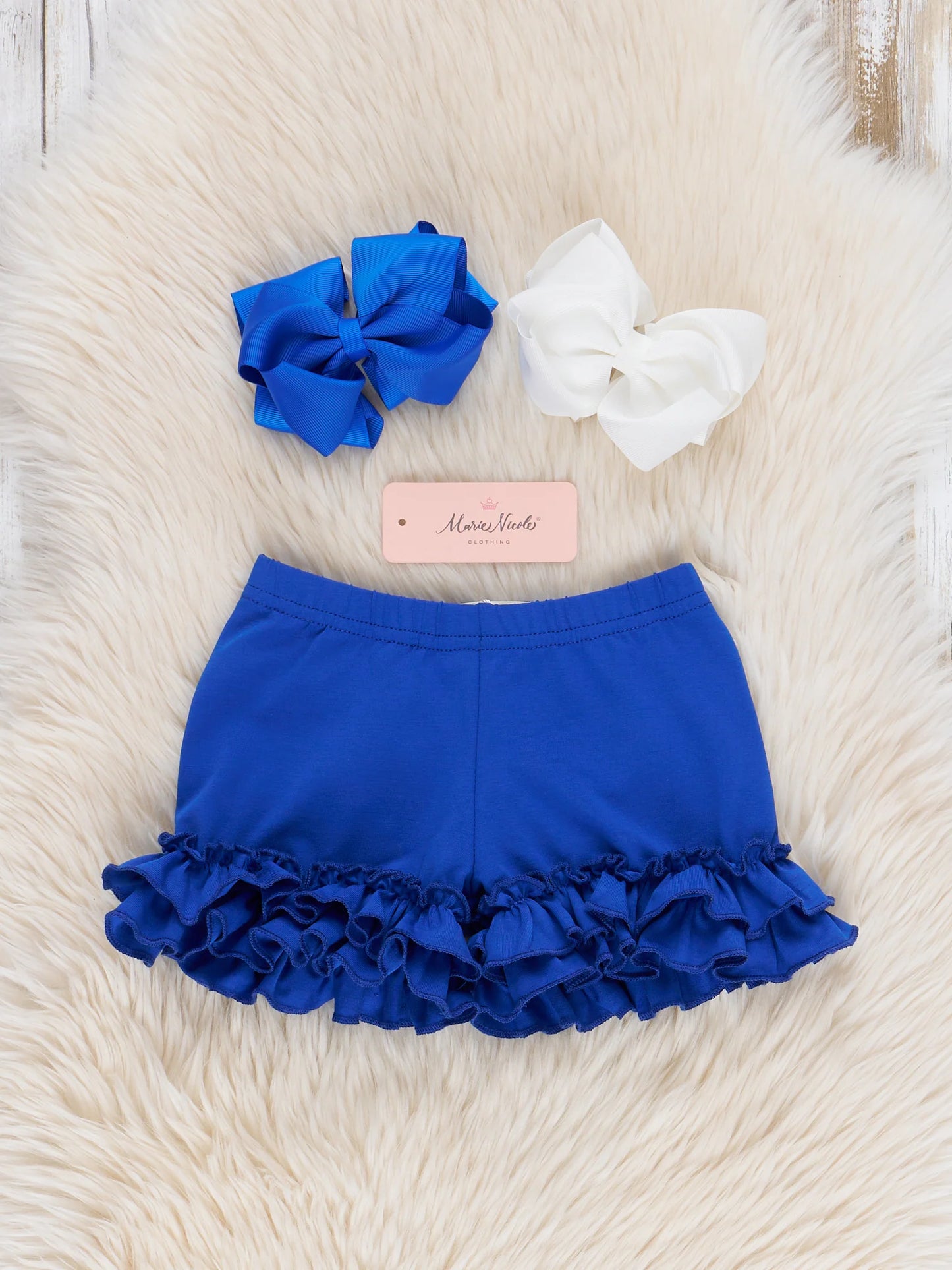 Ruffle Hem Cotton SHORTS