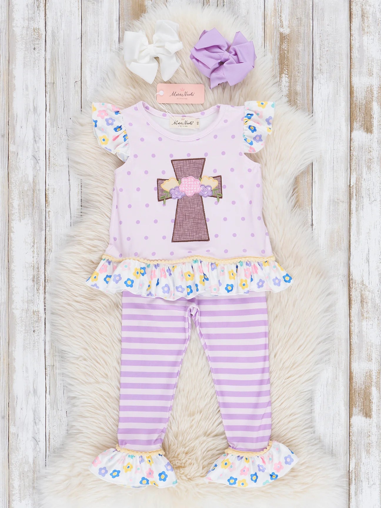 Lilac Easter Ruffle Outfit