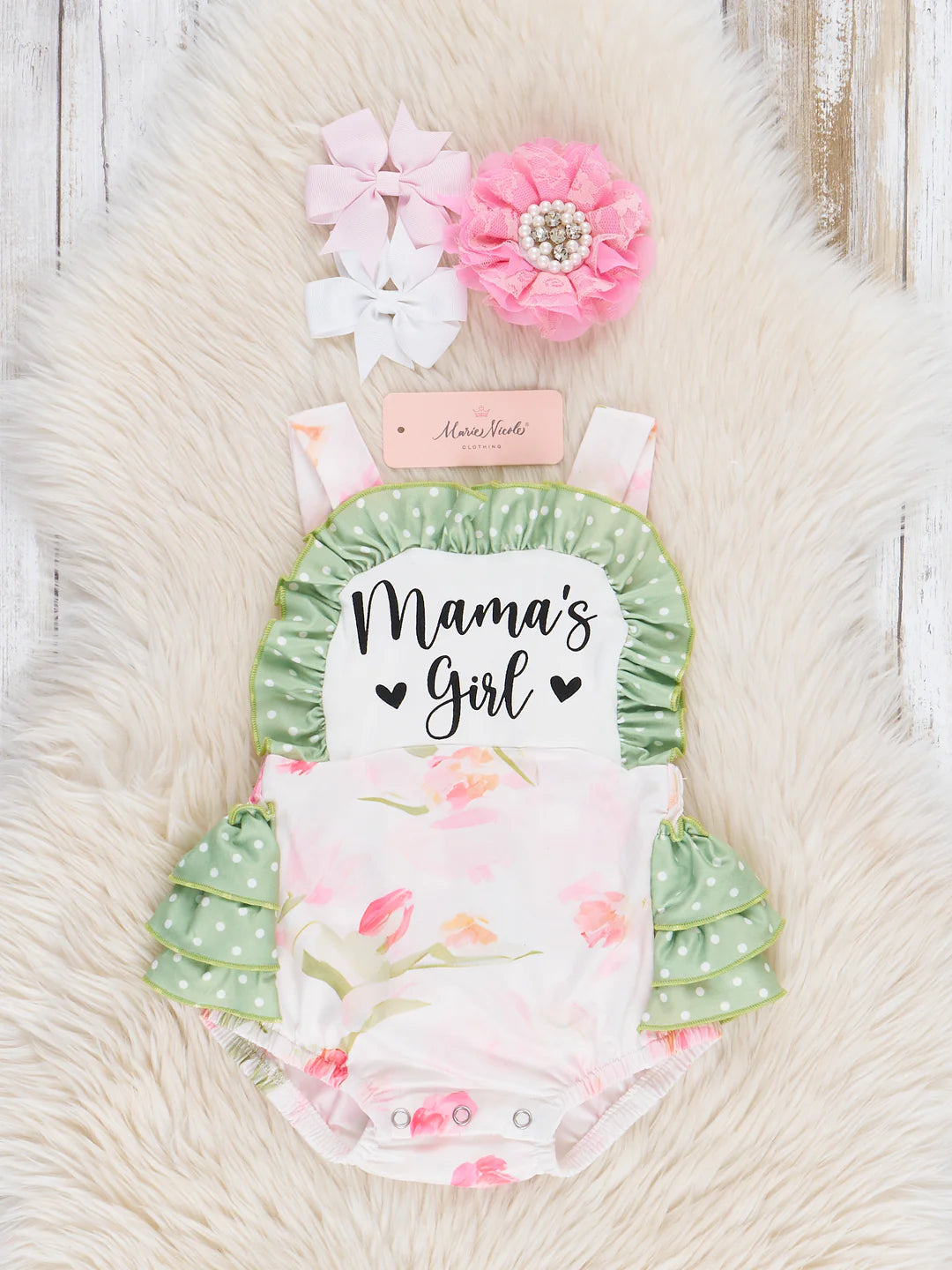 Mama's Girl Tulip Garden Ruffle Bubble