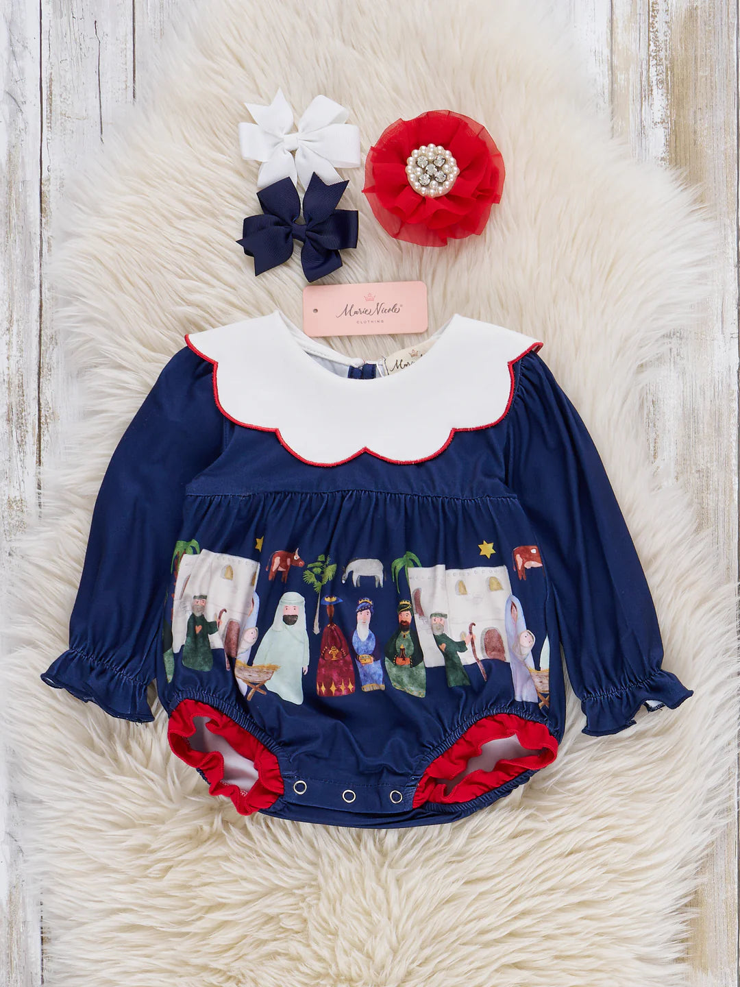 Night of Nativity Bubble Romper
