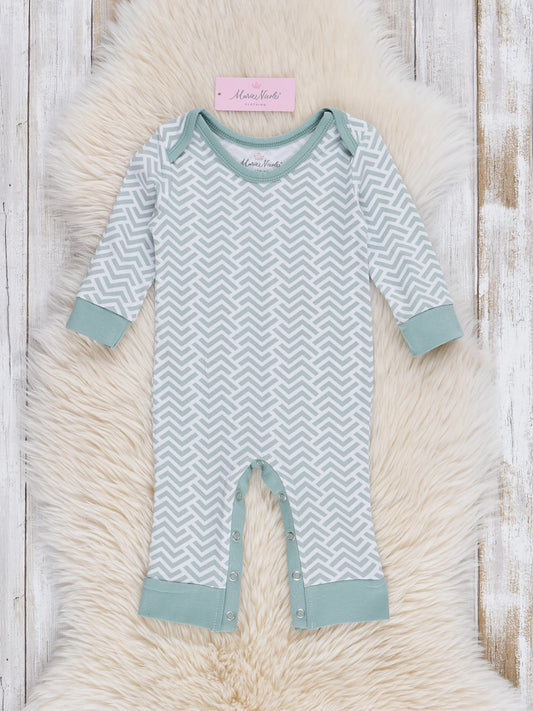 Broken Chevron Stripe Sleeper Pajamas