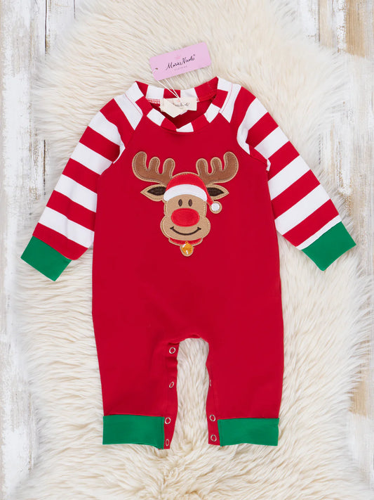 Christmas Reindeer Romper Pajamas