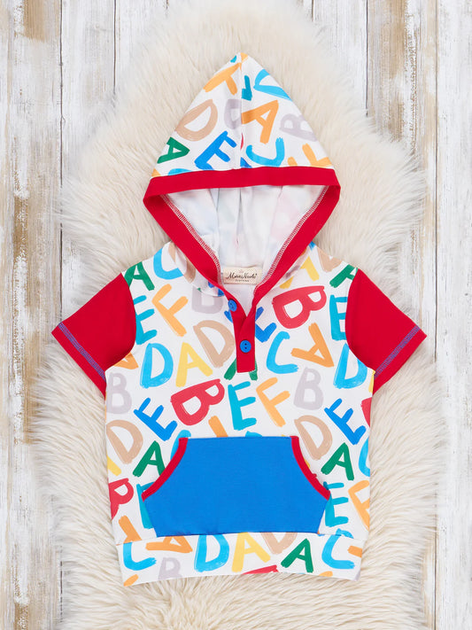 Alphabet Doodles Hooded Shirt