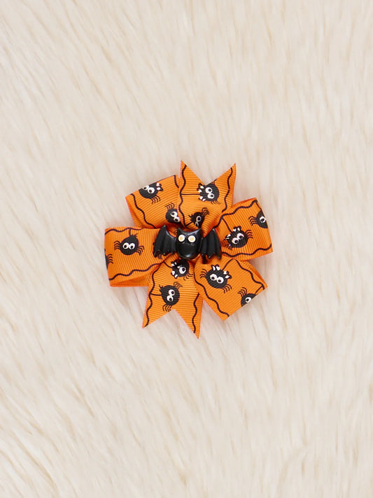 Boo-tiful Bat & Spiders Bow