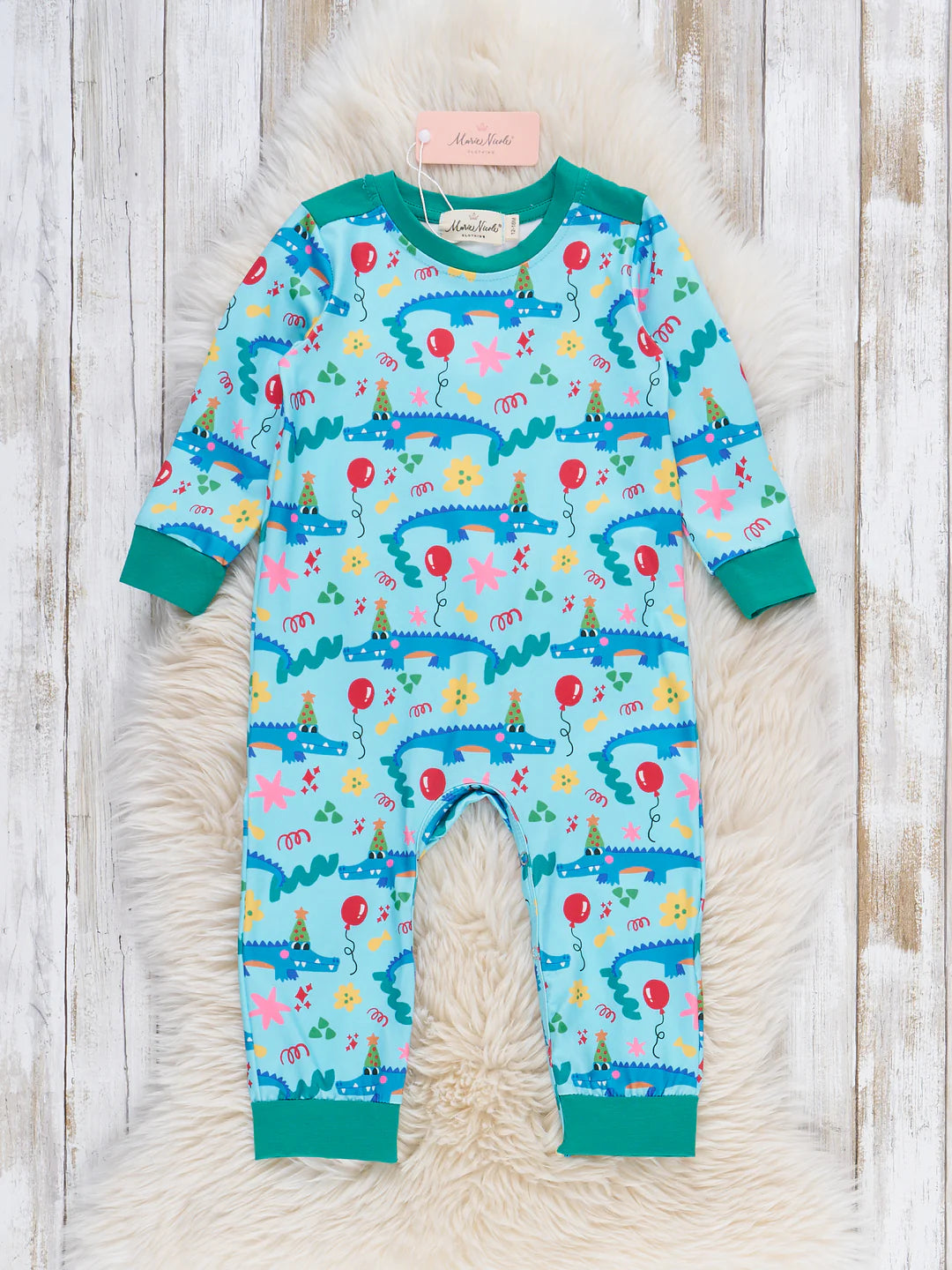 Splashy Gator Birthday Romper