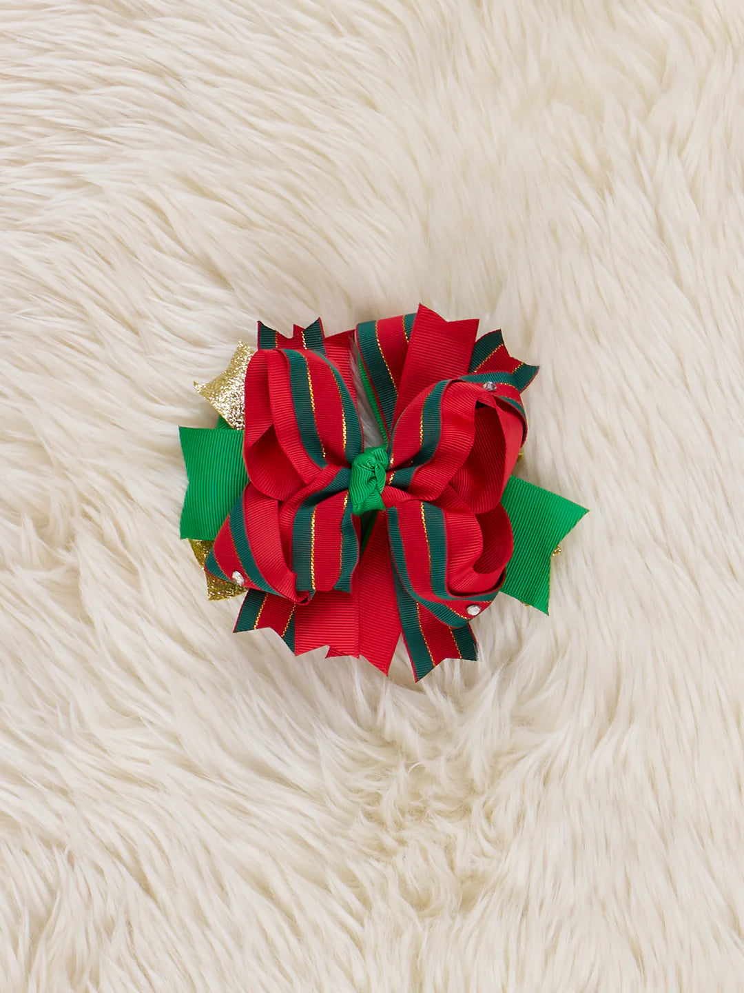 Christmas Striped Bow