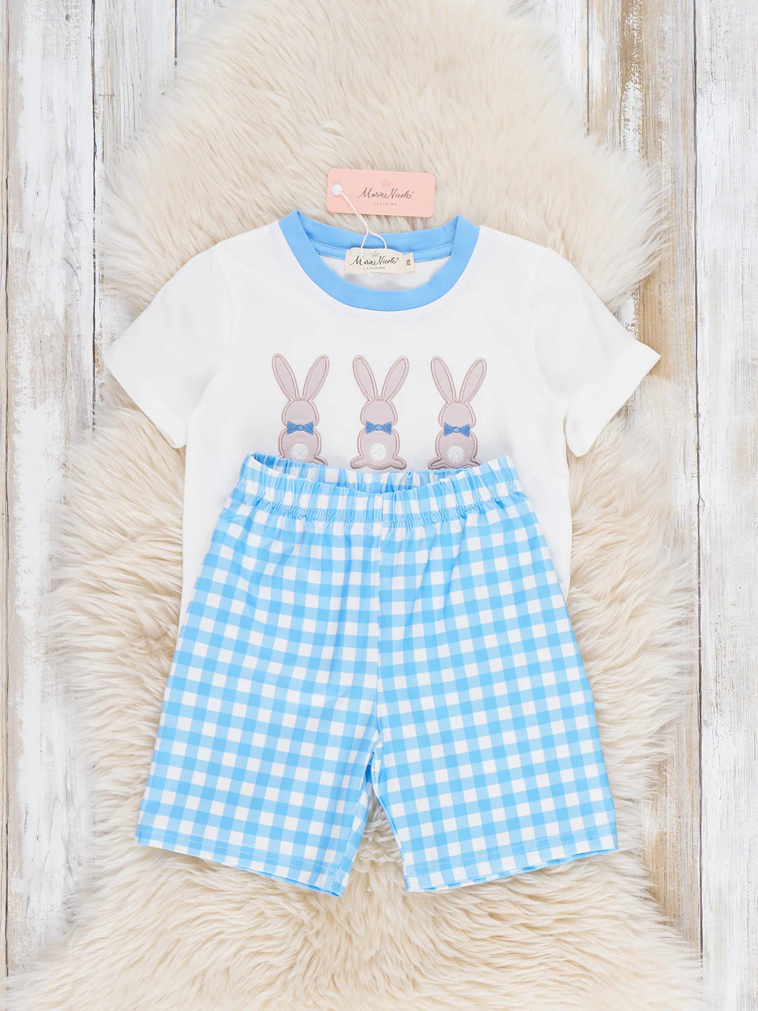 Breezy Bunnies Embroidered Outfit