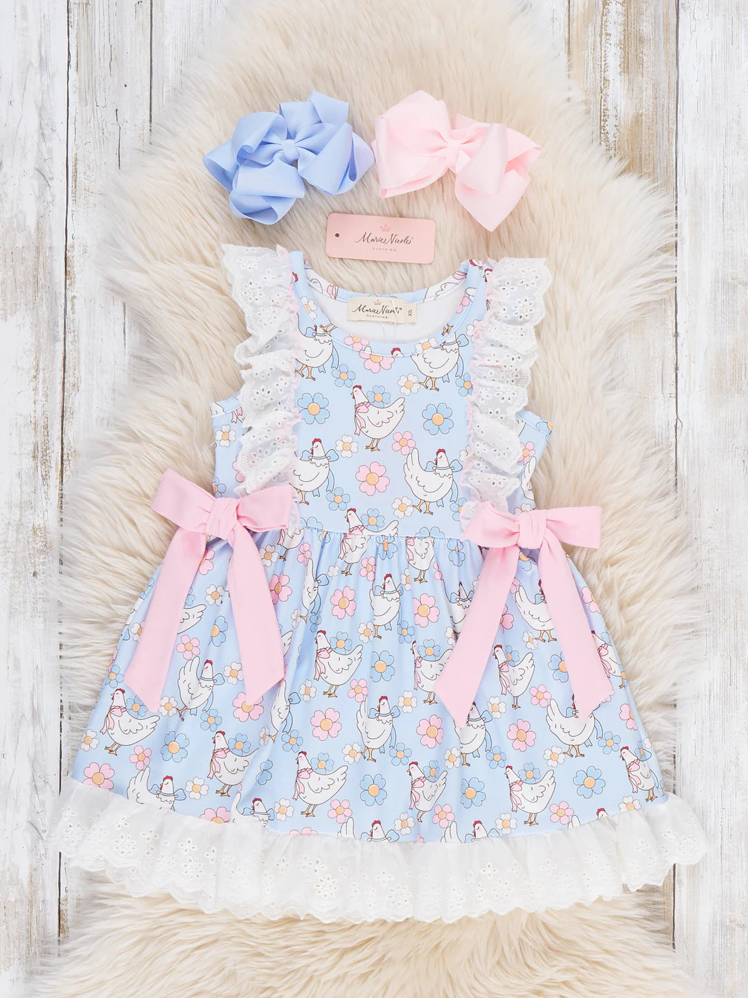 Chicken Garden Lace Dress