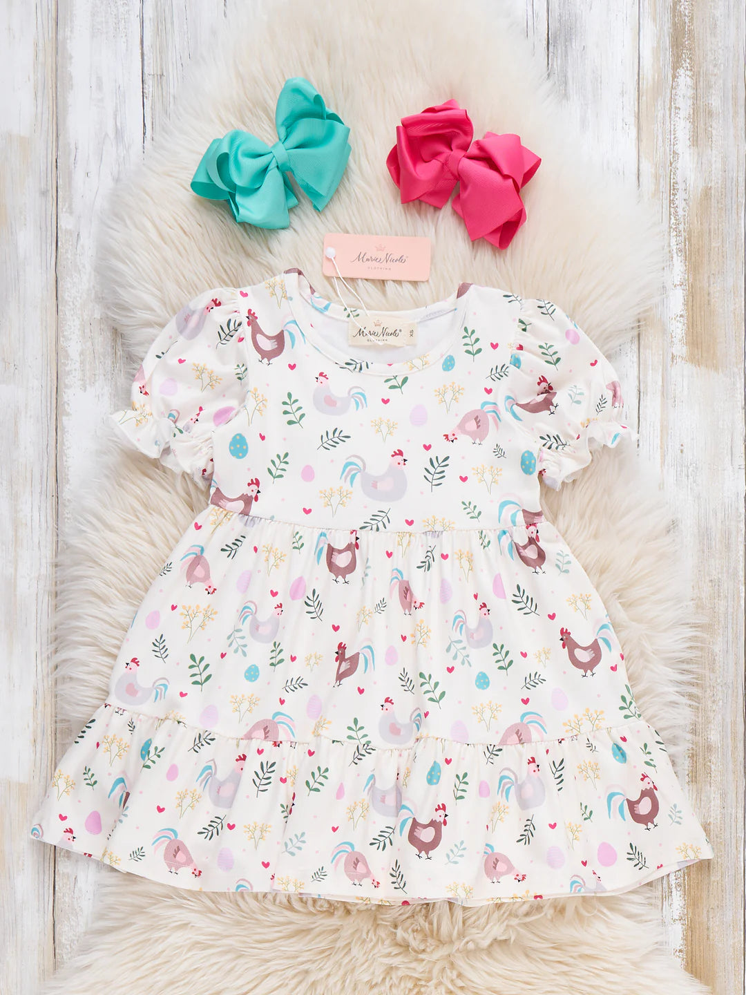 Egg Hunt Delight Ruffle Dress