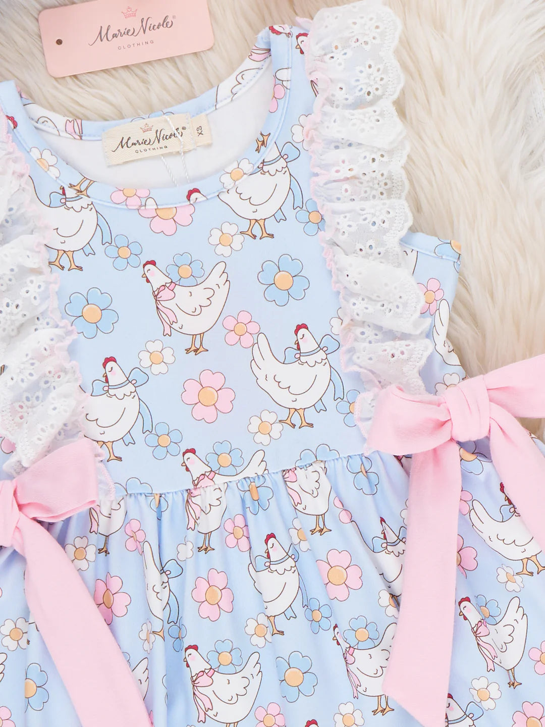 Chicken Garden Lace Dress