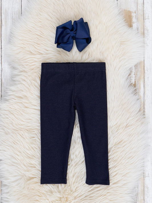 Deep Chambray Leggings