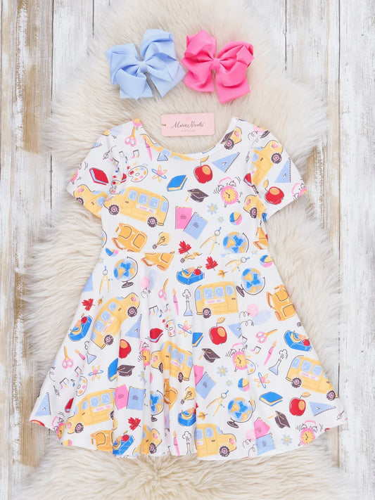 Back to School Doodles Swing Dress