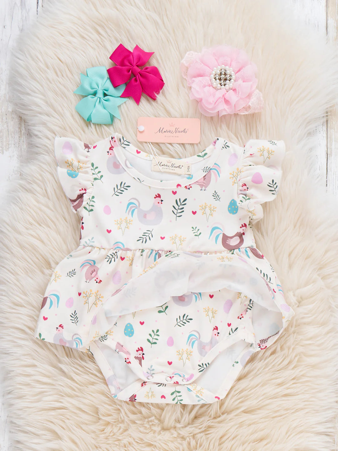 Egg Hunt Delight Ruffle Bubble Romper