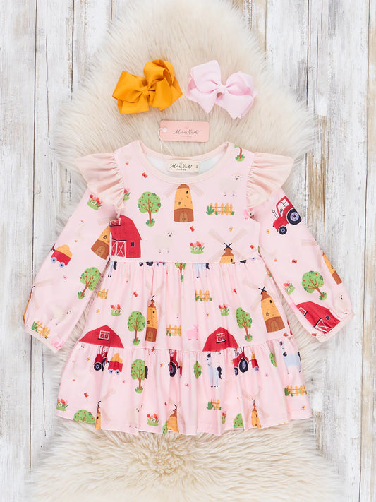 Farm Fields Ruffle Dress