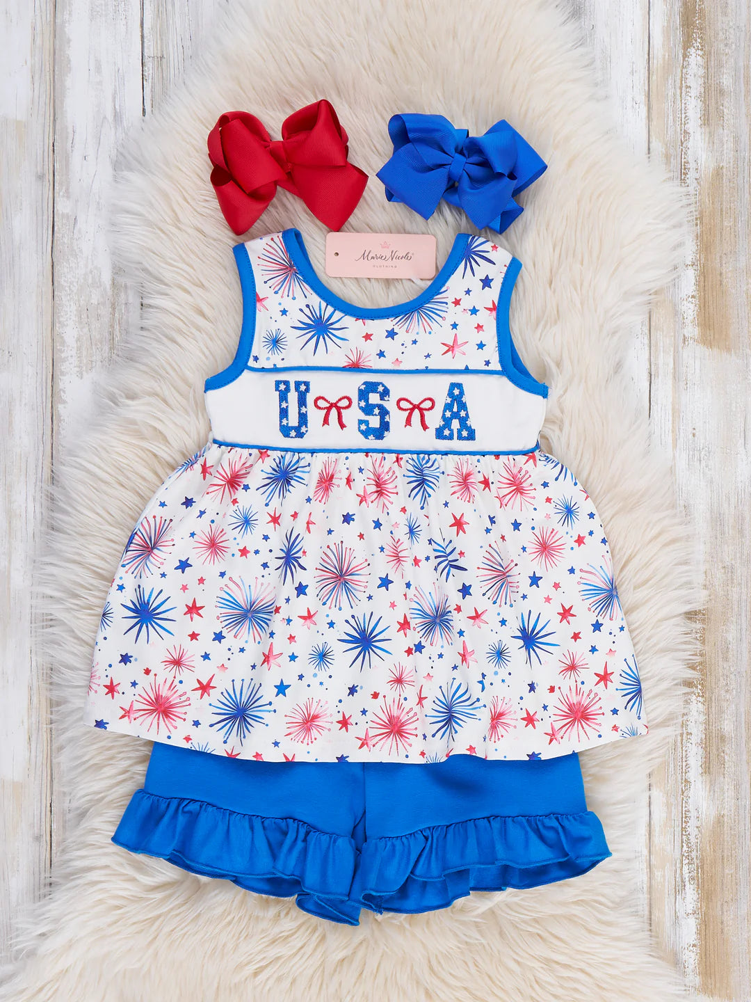 Fireworks & Freedom Embroidered Outfit