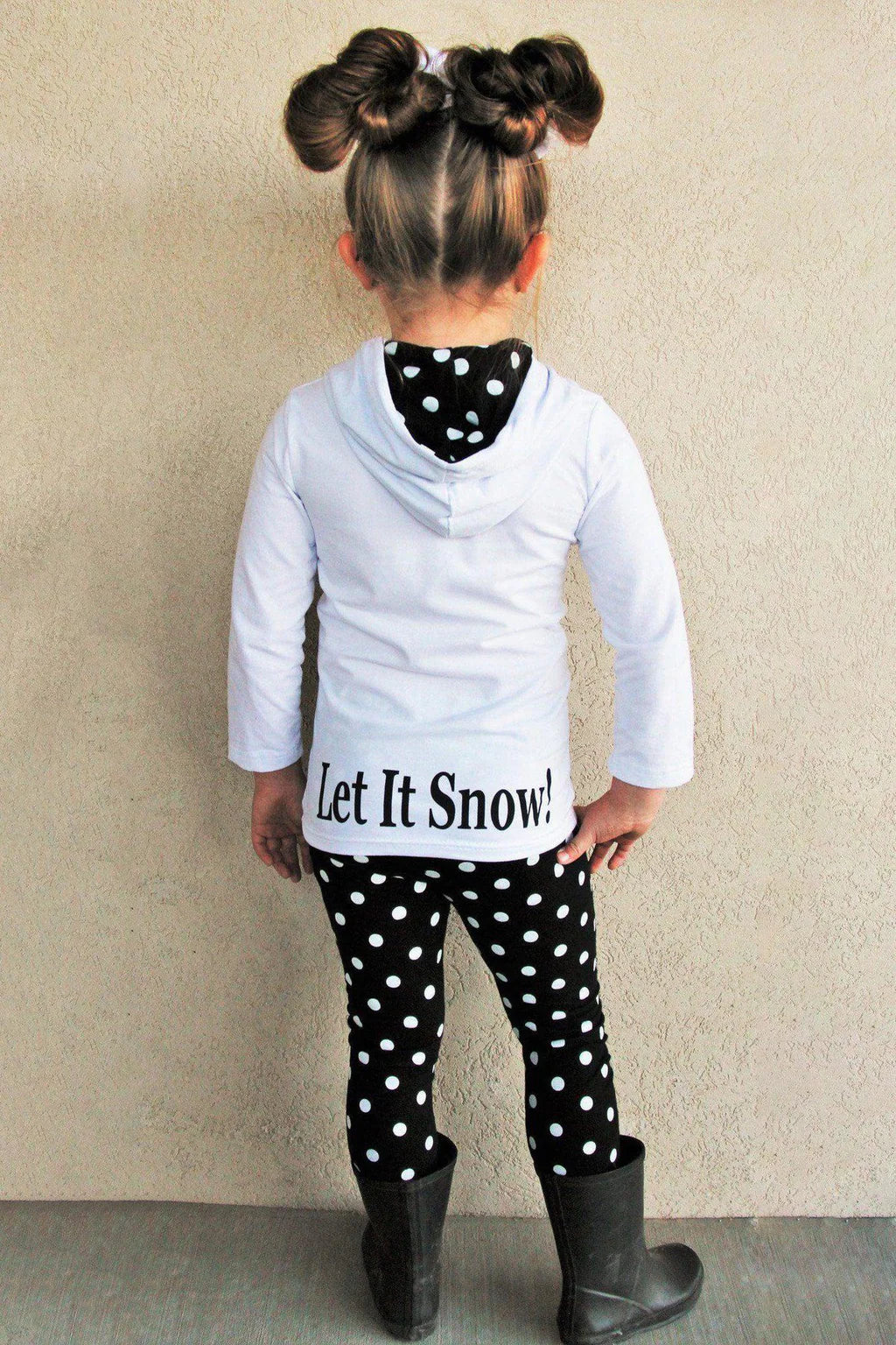 White Snowman Hoodie Pant Set