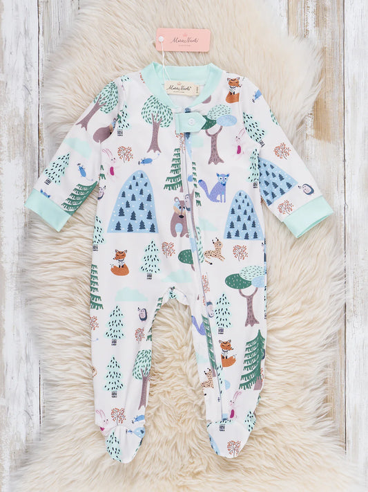 Little Explorer Forest Footed Sleeper PJs