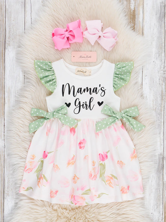 Mama's Girl Tulip Garden Ruffle Dress