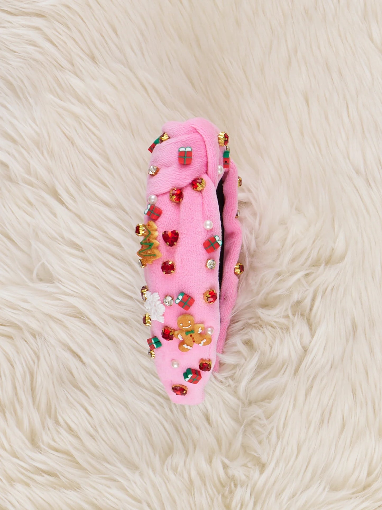 PINK Bright Holiday Wishes Charm Headband