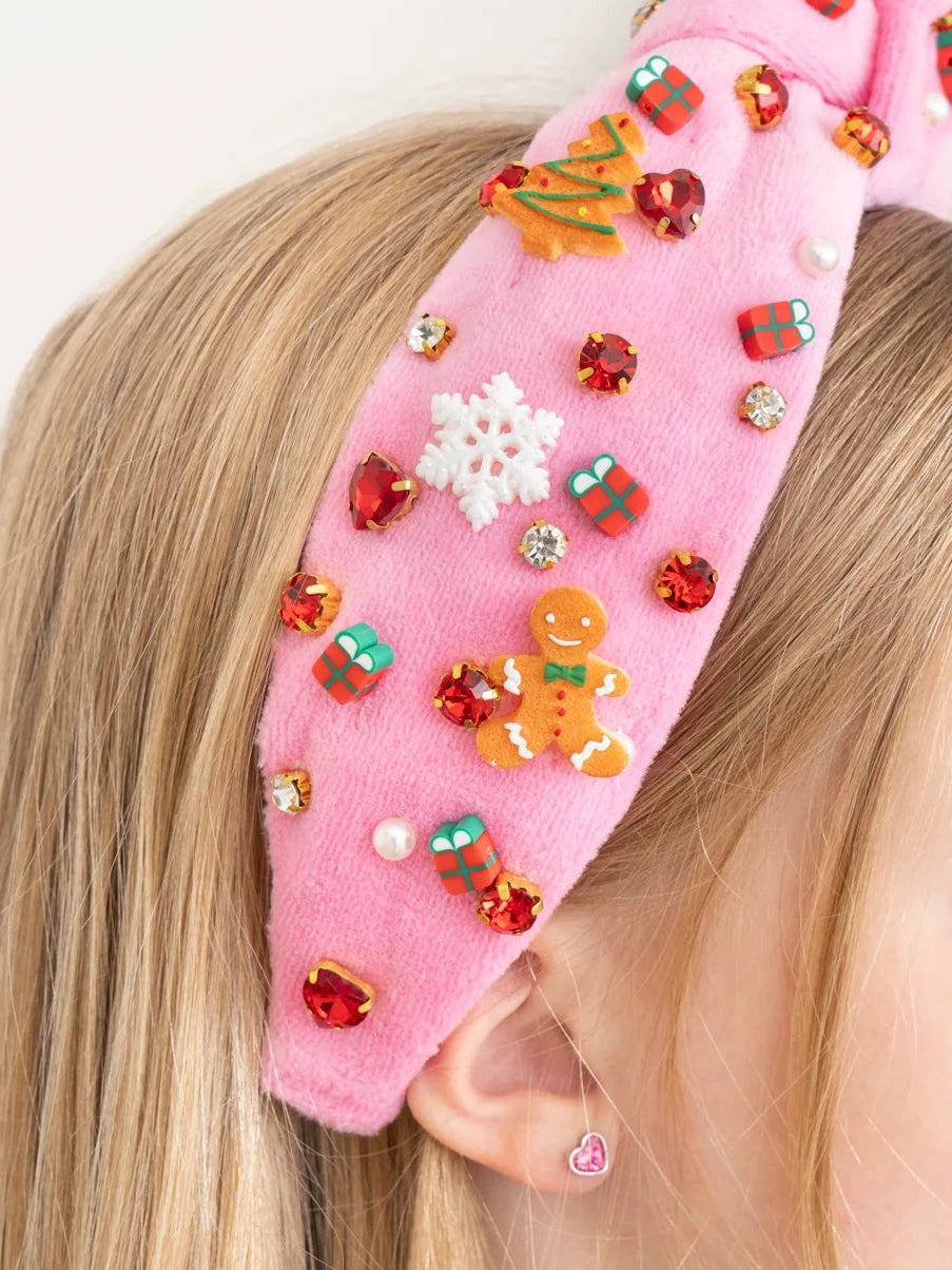 PINK Bright Holiday Wishes Charm Headband