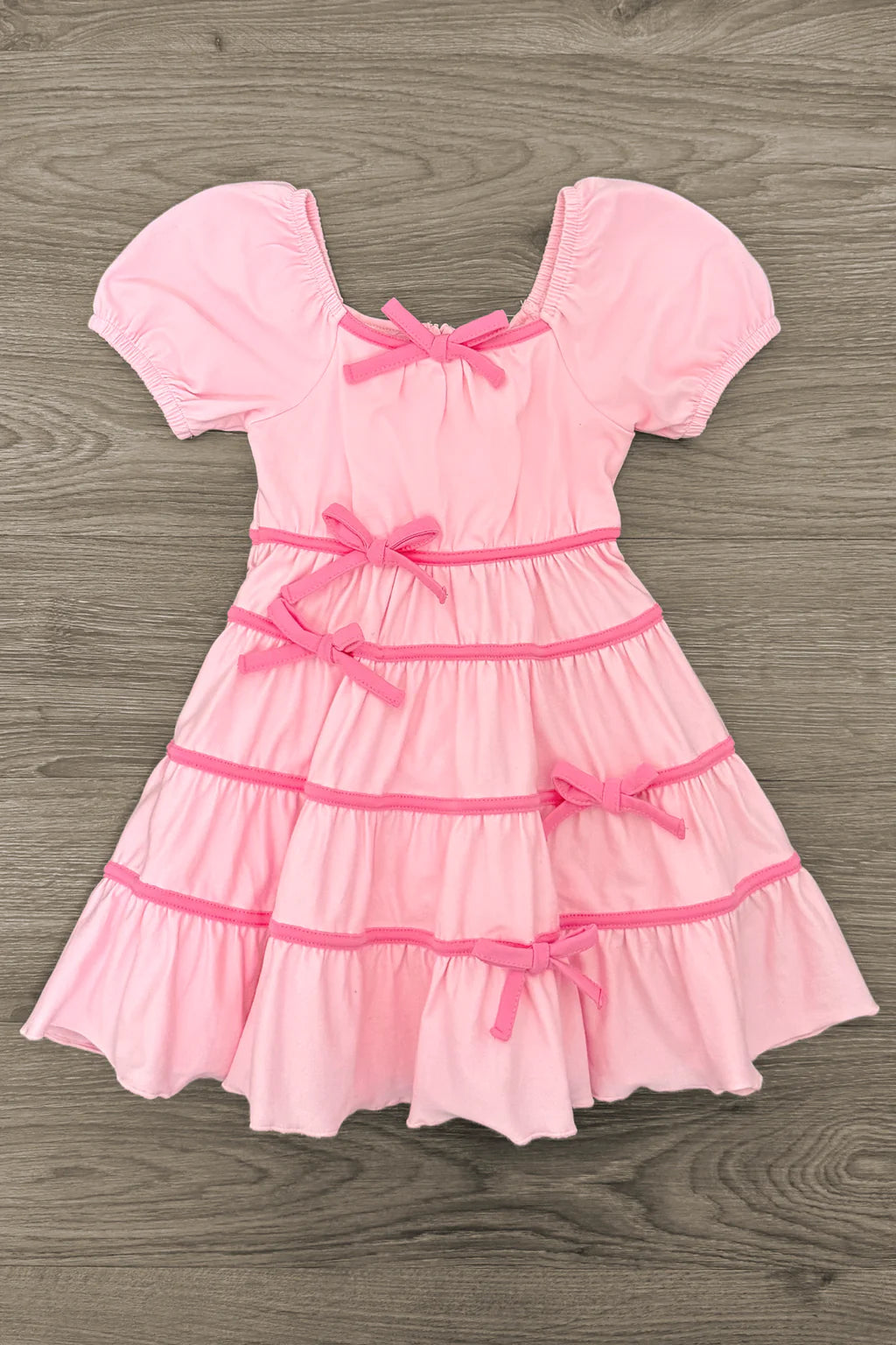 Pink Ruffle Bow Dress