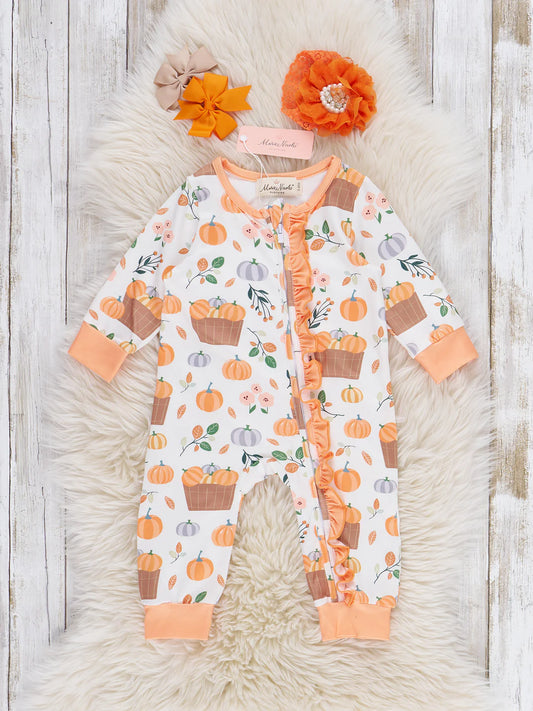 Pumpkin Harvest Sleeper PJs