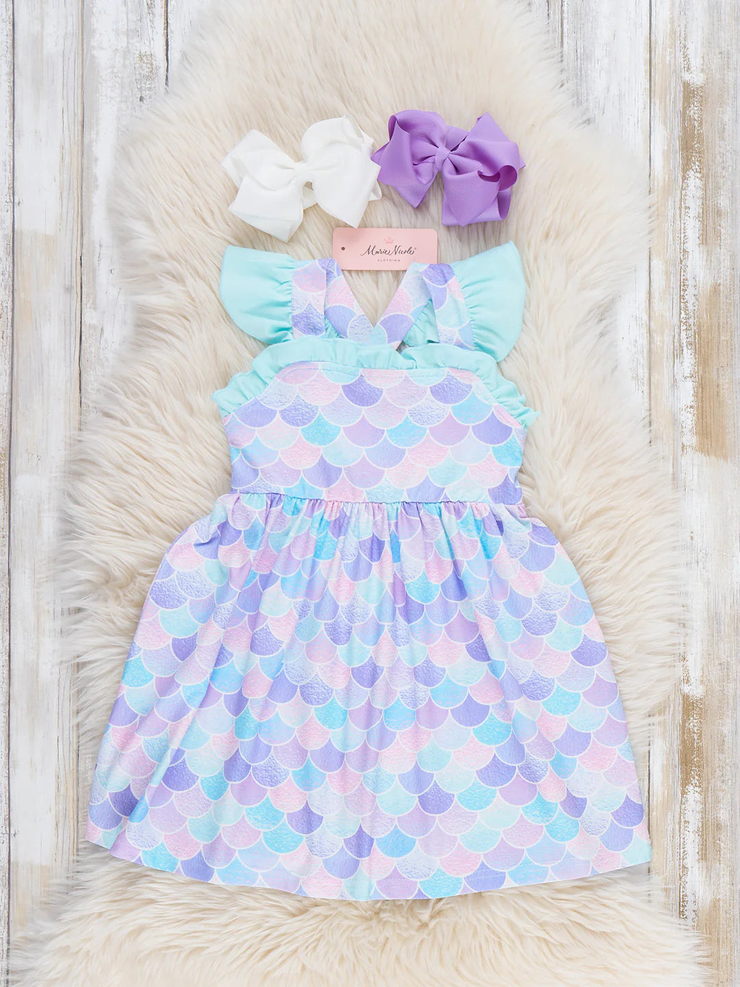 Mermaid Dreams Ruffle Dress