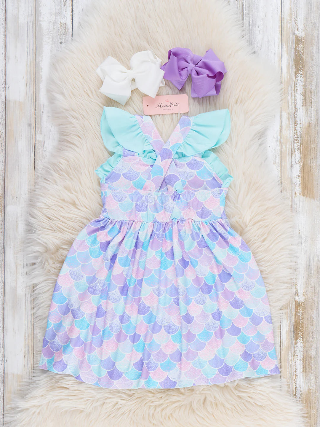 Mermaid Dreams Ruffle Dress