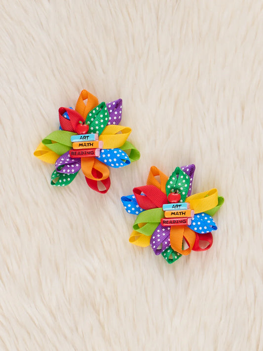 School Celebration Ribbon Bow (2 pack)