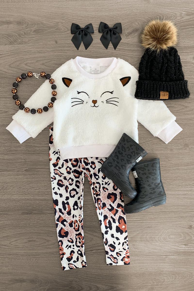 Sherpa Kitty Legging Set