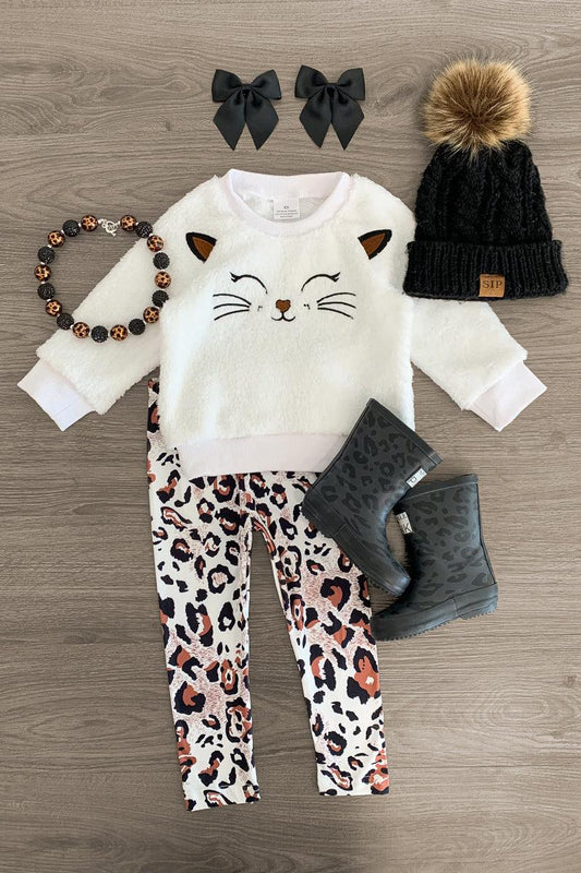 Sherpa Kitty Legging Set