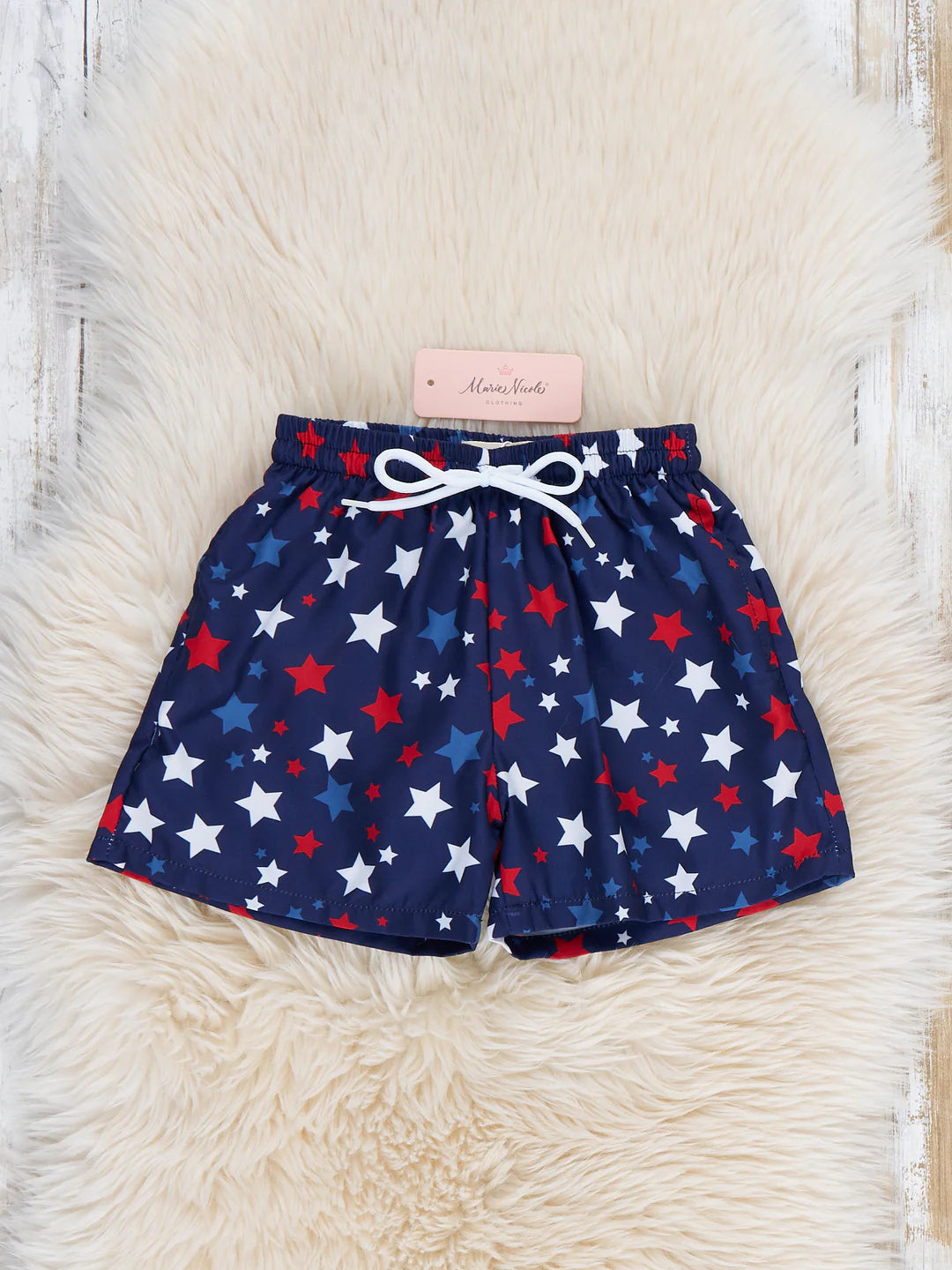 Star Spangled Swim Trunks