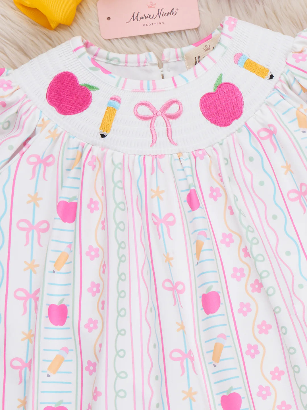 Tiny Learner & Apple Smocked Outfit