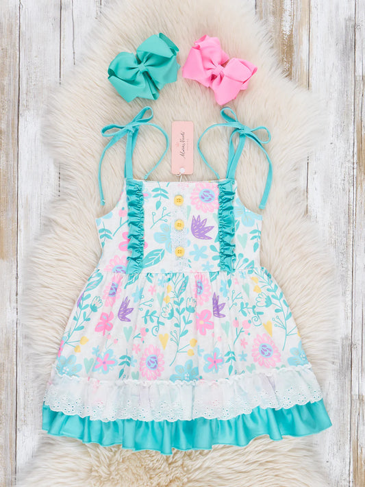 Lacy Wildflower Garden Ruffle Dress
