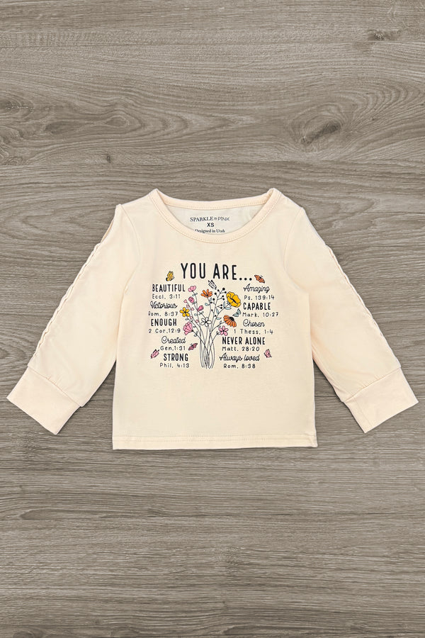 "You Are..." Brown Corduroy Flare Set