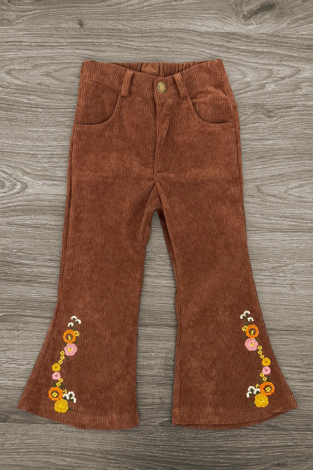 "You Are..." Brown Corduroy Flare Set